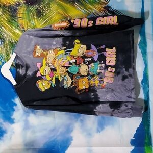 NICKELODEON Rugratz 90 Girl long sleeves tie dye Tshirt size M